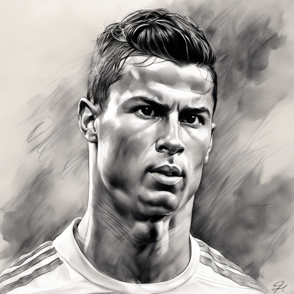 Christiano Ronaldo Drawing by Abel Alem | Saatchi Art