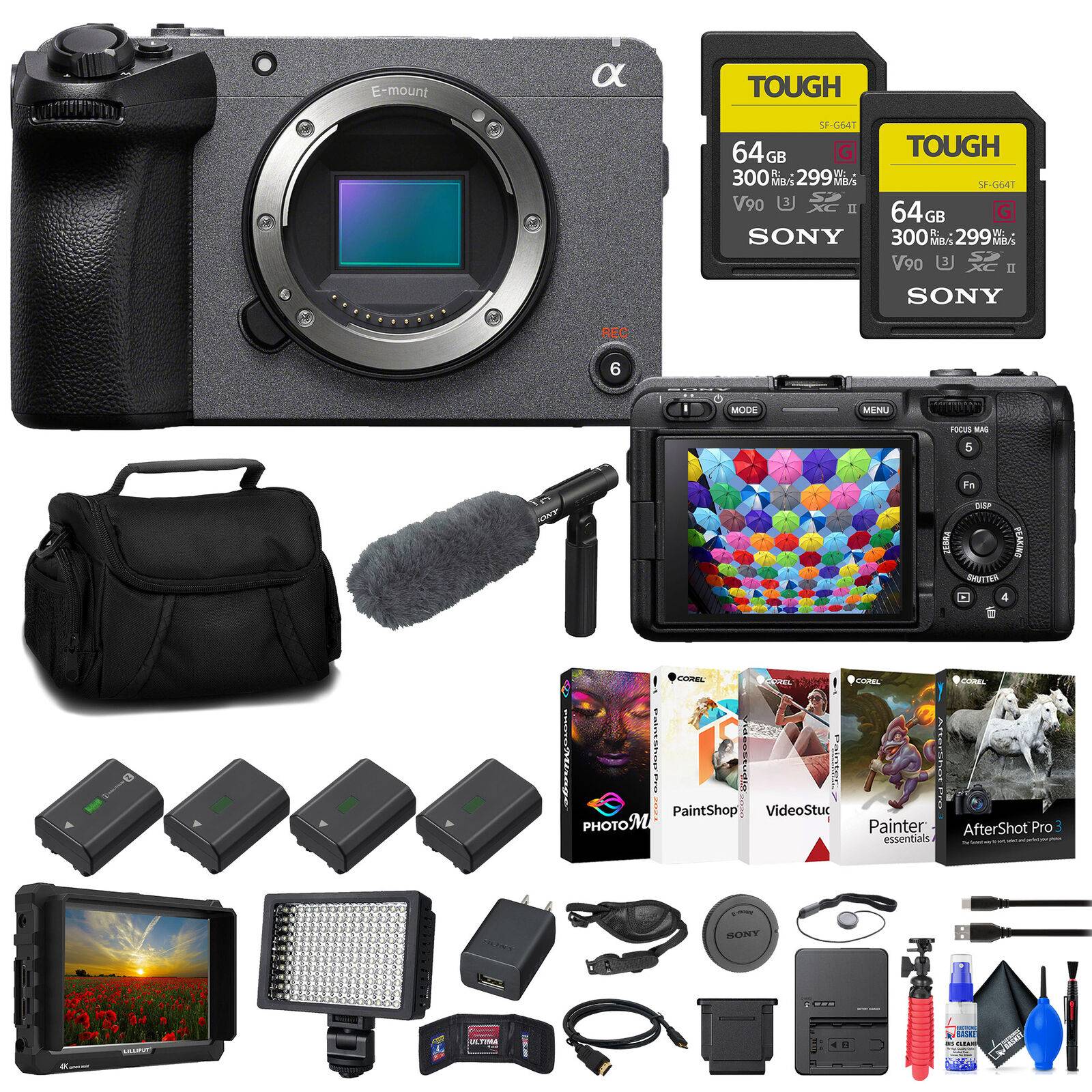 Sony FX3 Full-Frame Cinema Camera + Sony FE 70-200mm Lens + 64GB Card +  More 