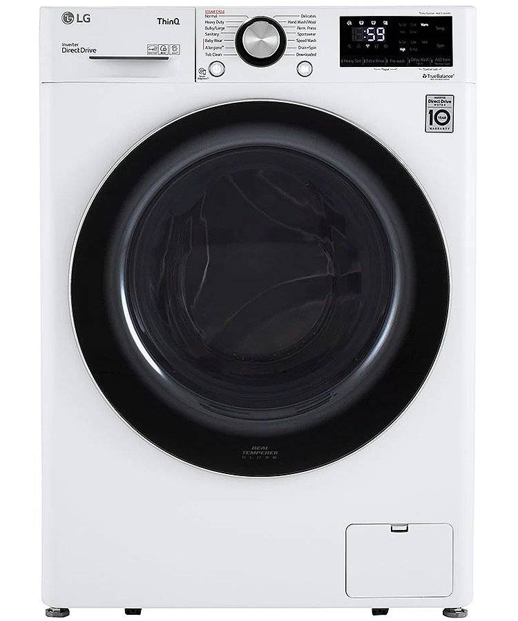 LG LG Signature 5.8 Cu. ft. Large Smart Wi-Fi Enabled Front Load Washer - Black