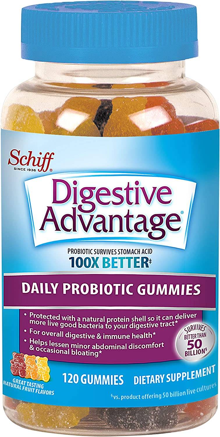 Schiff Digestive Advantage Daily Probiotic Gummies, 120 ct Invastor
