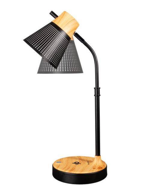 ottlite led woodgrain desk lamp