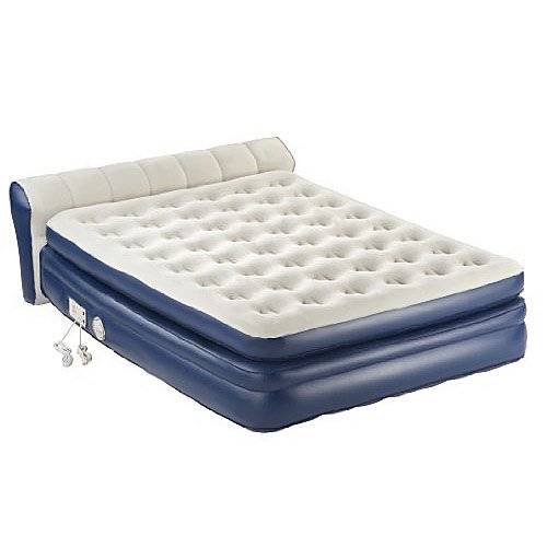 Insta Bed Raised 18 Queen Pillow Top, Insta Bed Raised Queen Airbed With Neverflat Pump