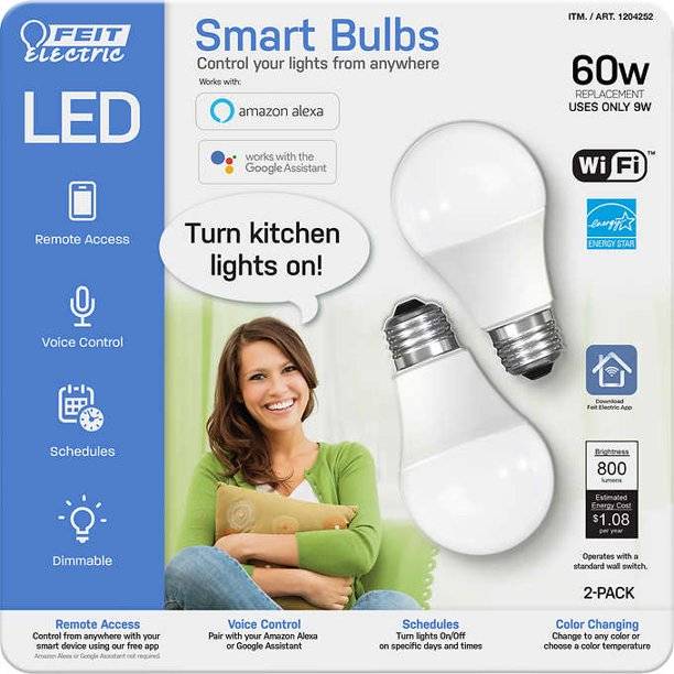 Feit electric smart bulb deals change color