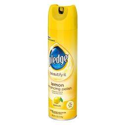 Pledge Enhancing Polish Spray Lemon - 9.7oz - Invastor