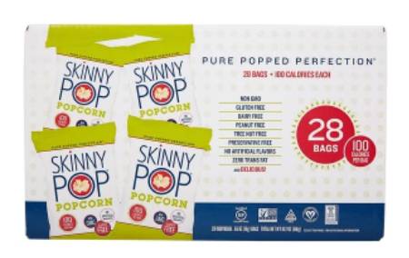 SkinnyPop Popcorn, 28 x .65 oz - Invastor