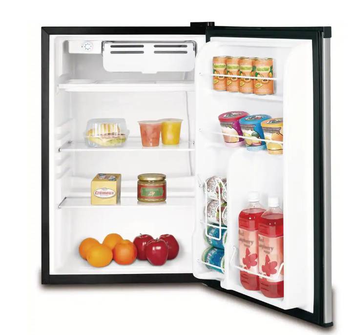 Krib Bling Krib Bling Compact Refrigerator 3.5 Cu ft Mini Fridge with  Freezer with Removable Glass Shelves Wood Grain - Invastor