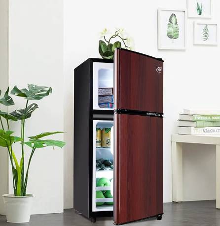 Krib Bling Krib Bling Compact Refrigerator 3.5 Cu ft Mini Fridge with  Freezer with Removable Glass Shelves Wood Grain - Invastor
