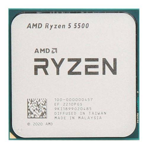 AMD Ryzen 5 5500 3.6 GHz 6-Core AM4 Processor with Wraith Stealth Cooler -  100-100000457BOX
