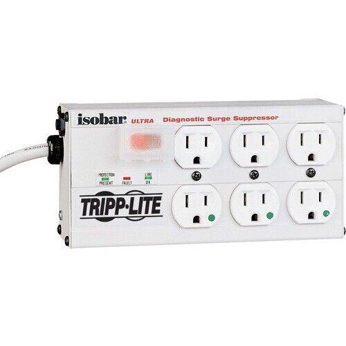 Waber Industrial Power Strip, 3-Outlet, 6 ft. Cord, 5-15P, Switch