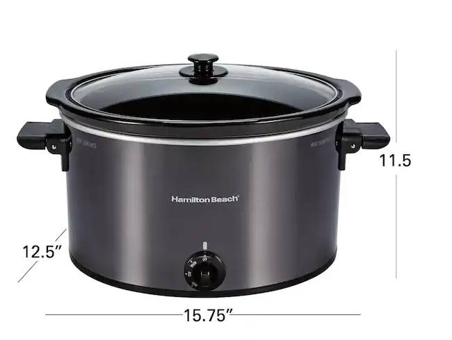 Electric Digital Slow Cooker 6.5qt Copper Auto Shut Off