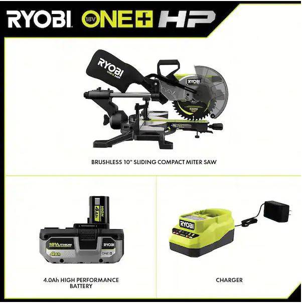 ONE+ HP 18V Brushless Cordless 7-1/4 in. Circular Saw Kit with 4.0 Ah HIGH  PERFORMANCE Battery and Charger