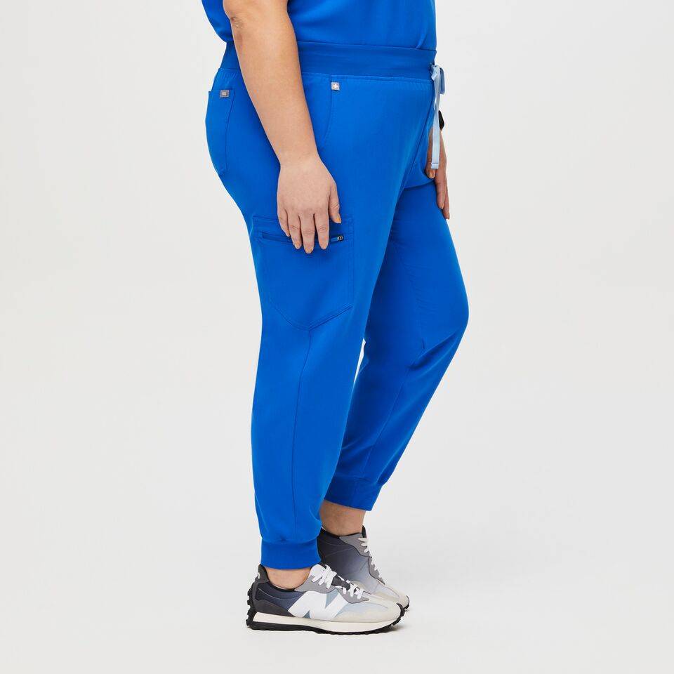 High Waisted Zamora™ Jogger Scrub Pants Regular - Caribbean Blue