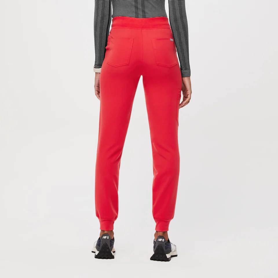 High Waisted Zamora™ Jogger Scrub Pants Tall - Neon Red - Extra Large -  Invastor