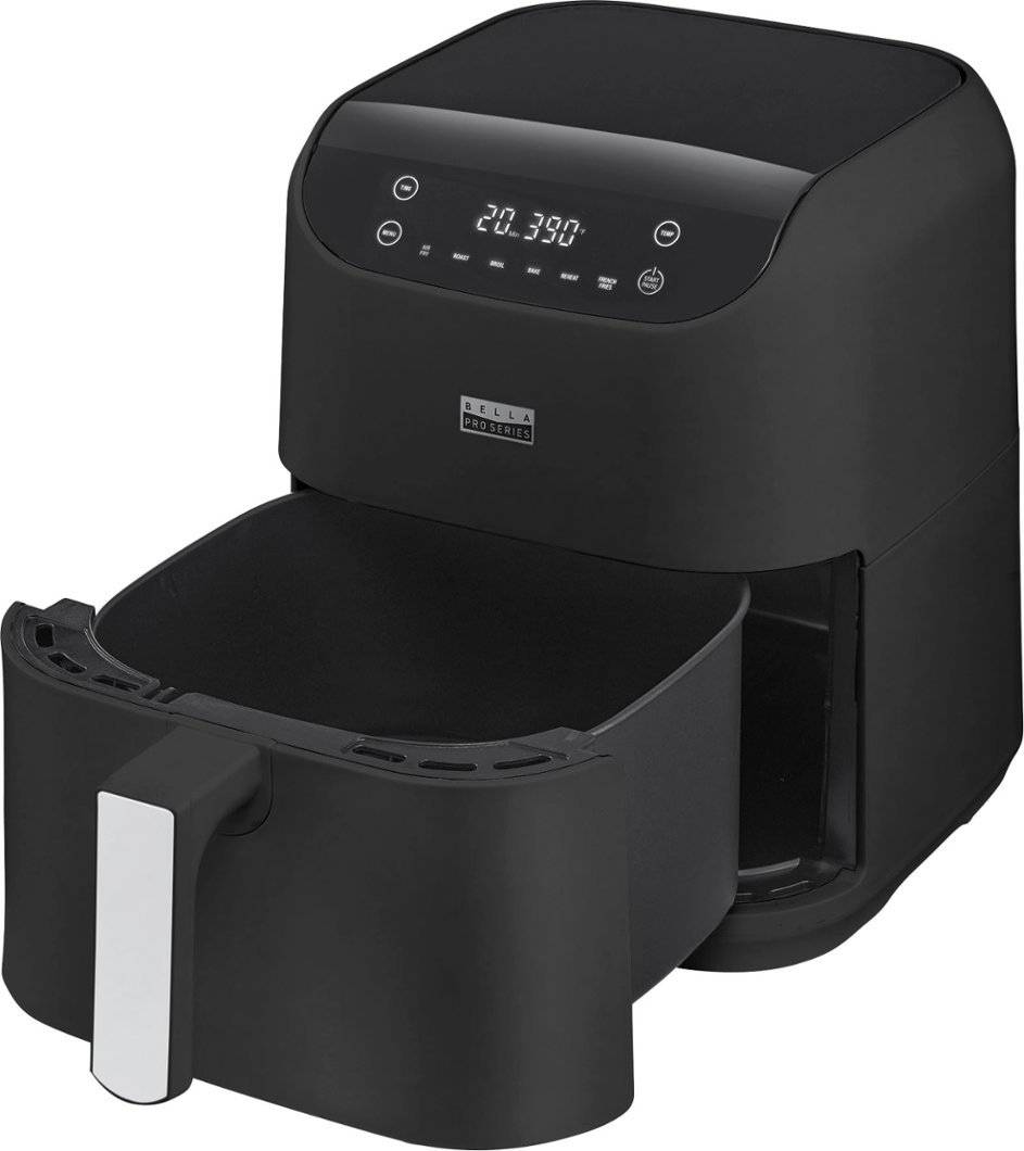 Bella Pro Series - 4.2-qt. Digital Air Fryer - Stainless Steel Finish 