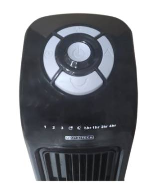 Utilitech 36-in 3-Speed Indoor Black Oscillating Tower Fan with Remote in  the Portable Fans department at