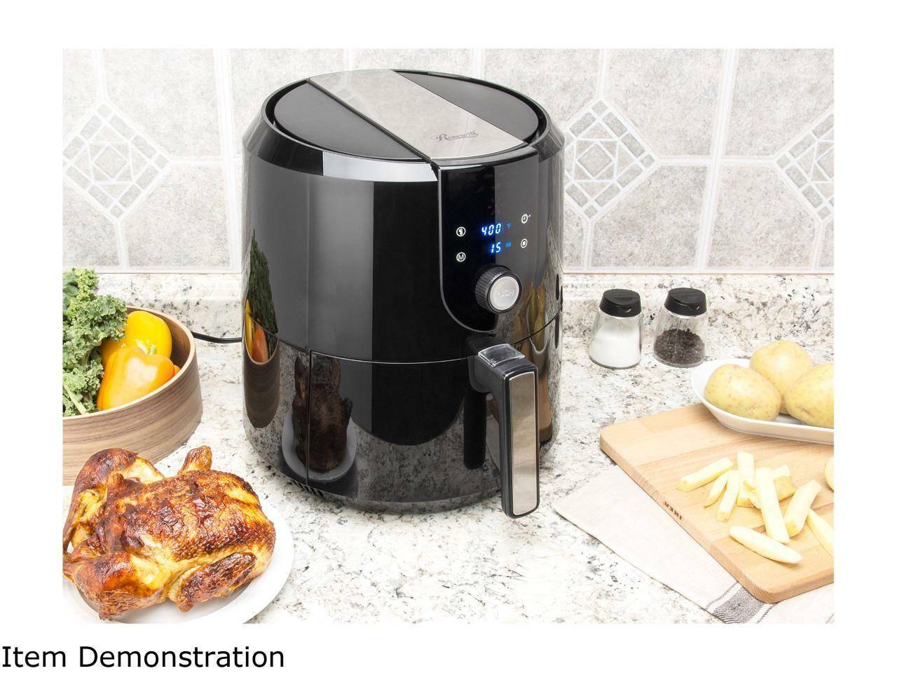 Restored Chefman RJ50-FDAF-M25 French Door Air Fryer + Oven, XL