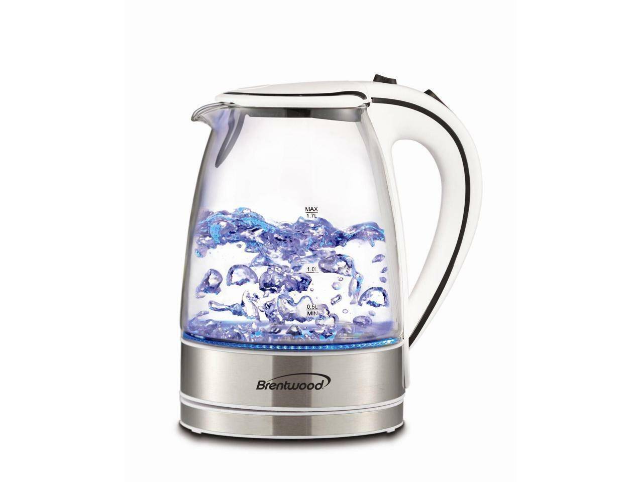 Brentwood KT-1618 - 1.7-Liter Cordless Plastic Tea Kettle