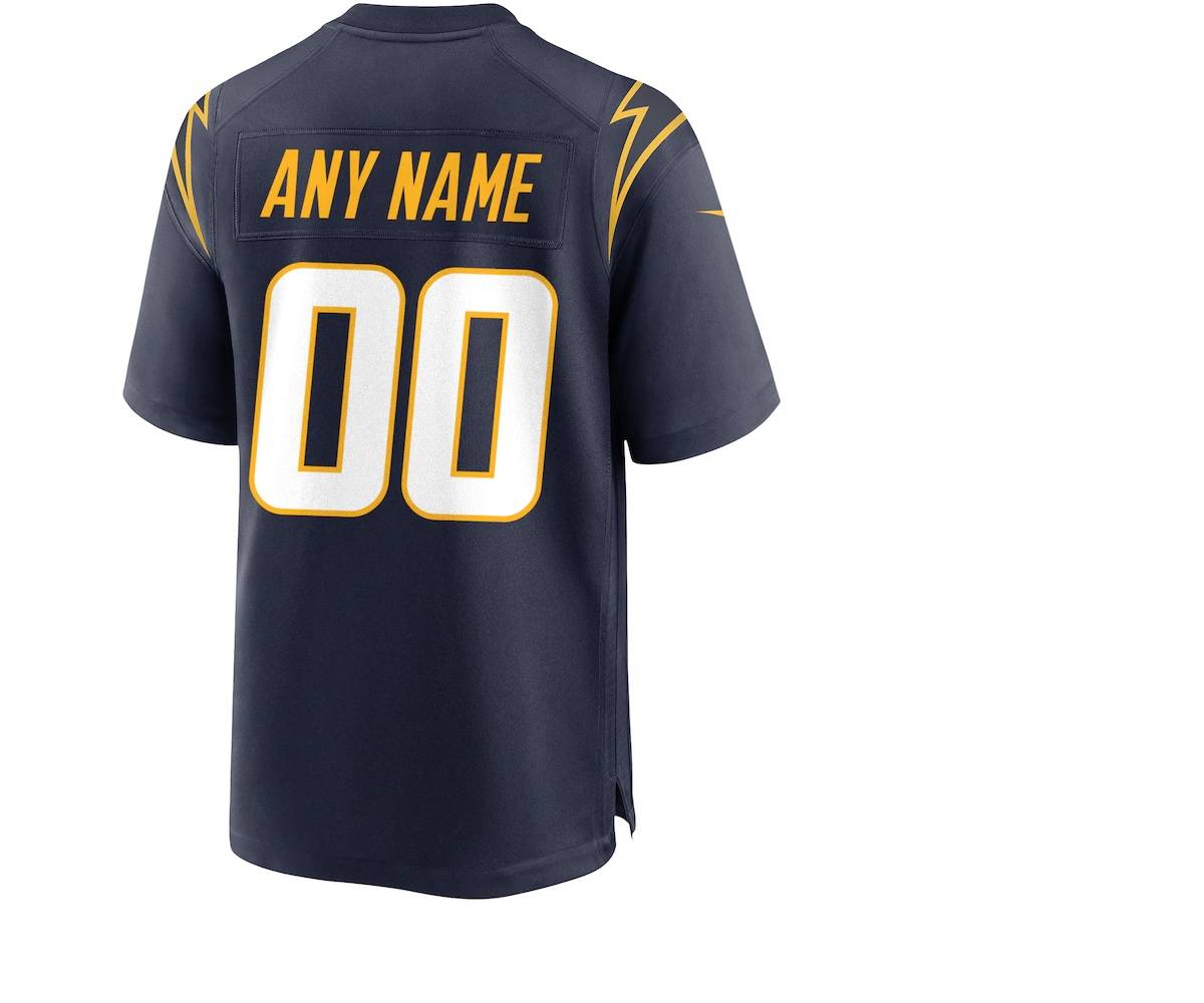 Men's Nike Navy Los Angeles Chargers Alternate Custom Game Jersey