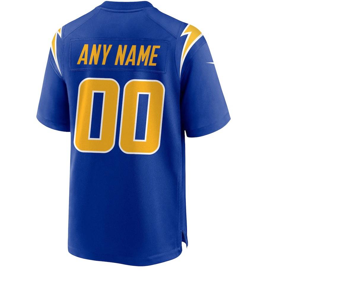 Men's Nike Royal Los Angeles Chargers Alternate Custom Game Jersey