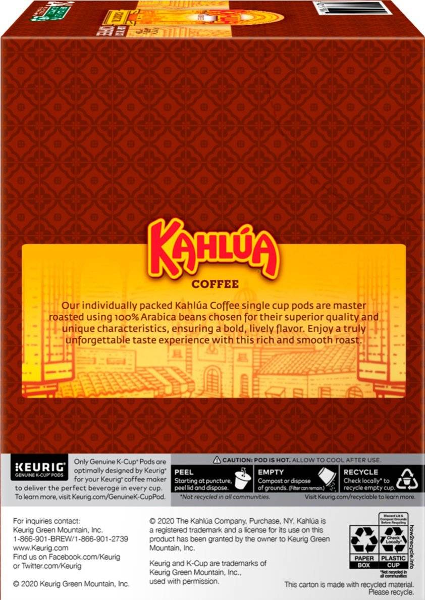 Kahlua coffee outlet pods