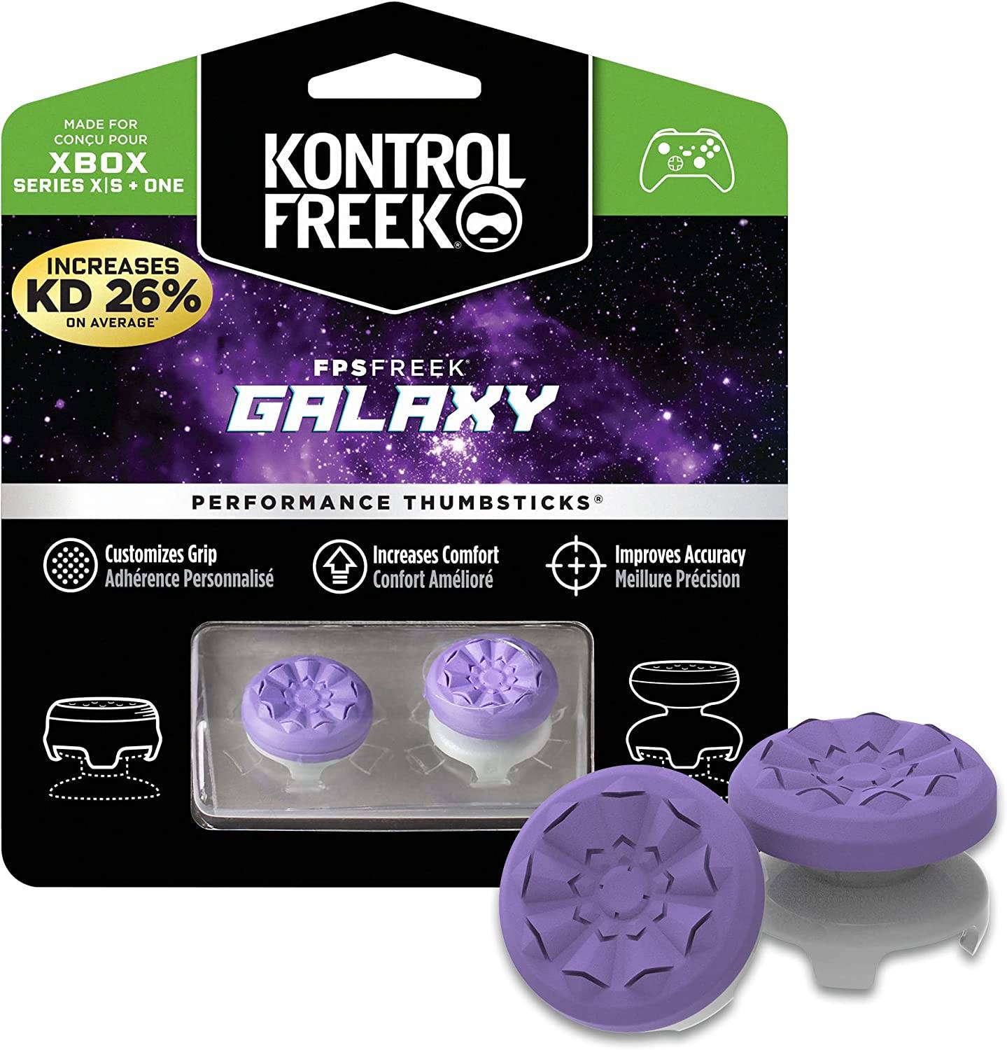 KontrolFreek FPS Freek Galaxy Performance Thumbsticks for Xbox Series X and Xbox  One - Invastor