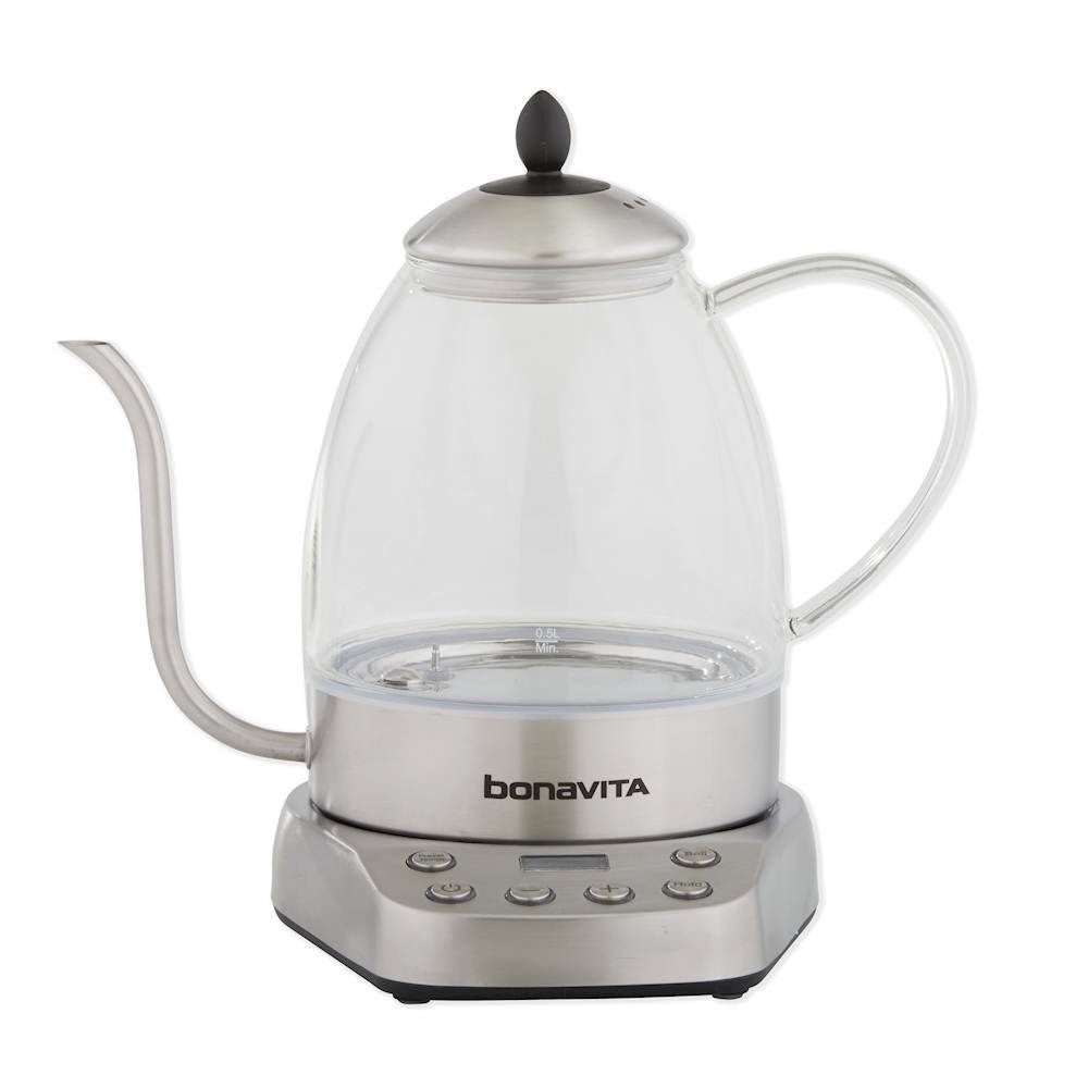 Brentwood 1.2 Liter 1000W Stainless Steel Electric Cordless Tea Kettle