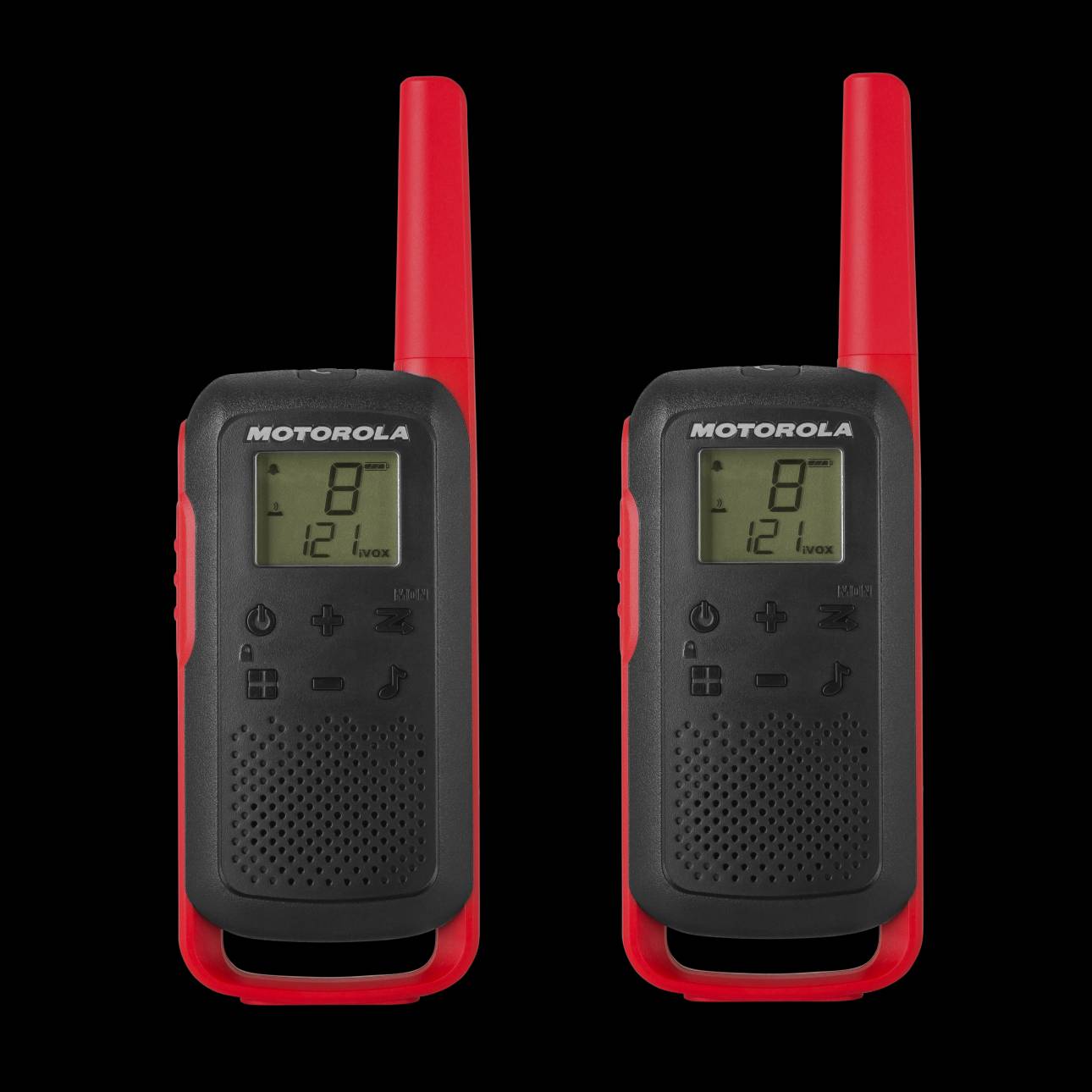 Motorola Solutions Talkabout® T465 Two-Way Radios, Green/Black - 2 Pack