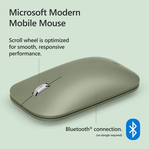 Souris mobile moderne Microsoft Bluetooth Menthe