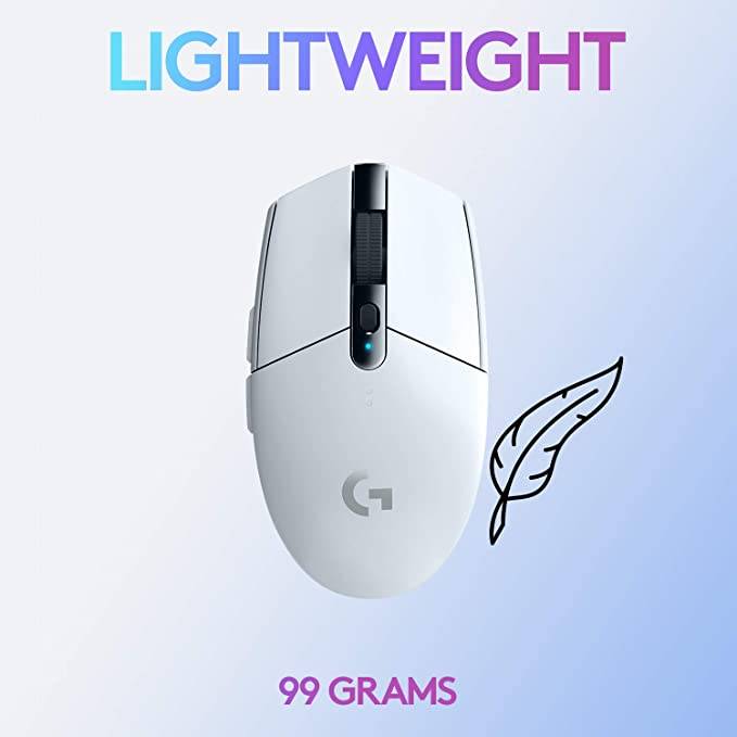 G305 Gaming Logitech Mouse - Invastor White Wireless Optical -