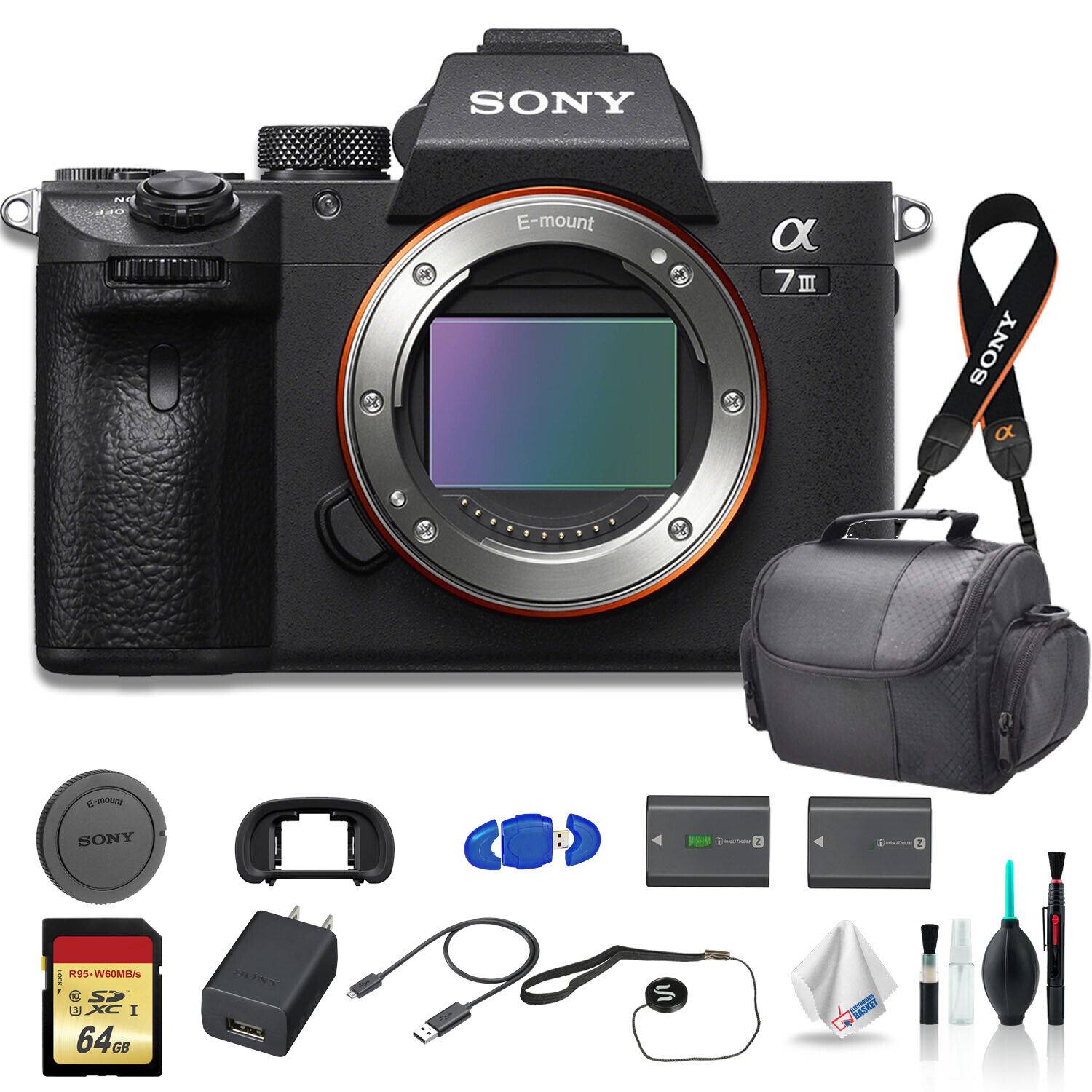 Sony Alpha a7 III Full-Frame Mirrorless Digital Camera (Body Only) Bundle -  - Invastor