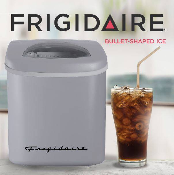 Frigidaire EFIC108-SILVER Counter top Portable, 26 lb per Day Ice