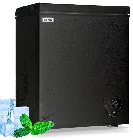 LifePlus Chest Freezer, 3.5 Cubic Feet Small Deep Freezer w
