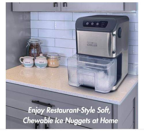 AICOOK Nugget Ice Maker for Countertop, Makes 26lb Nugget Ice per