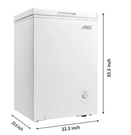 7.0CF Upright Freezer, White 