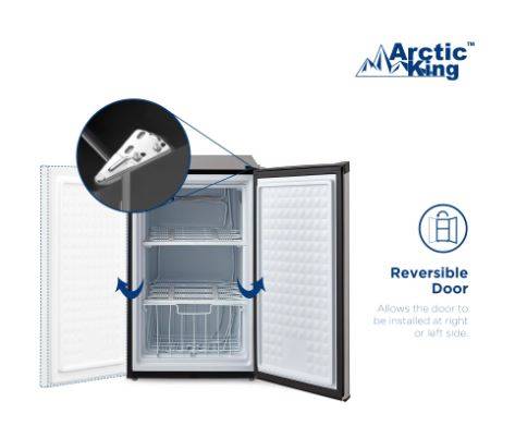 Arctic King 1.1 Cu ft Upright Freezer AUFM011AEW, White
