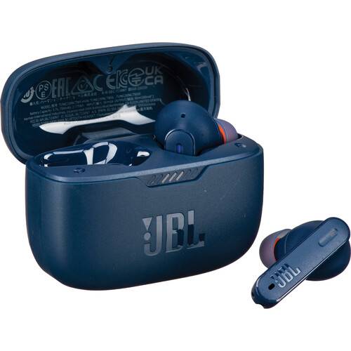 Noise-Canceling Wireless JBL Invastor (Blue) - 230NC Headphones Tune True In-Ear