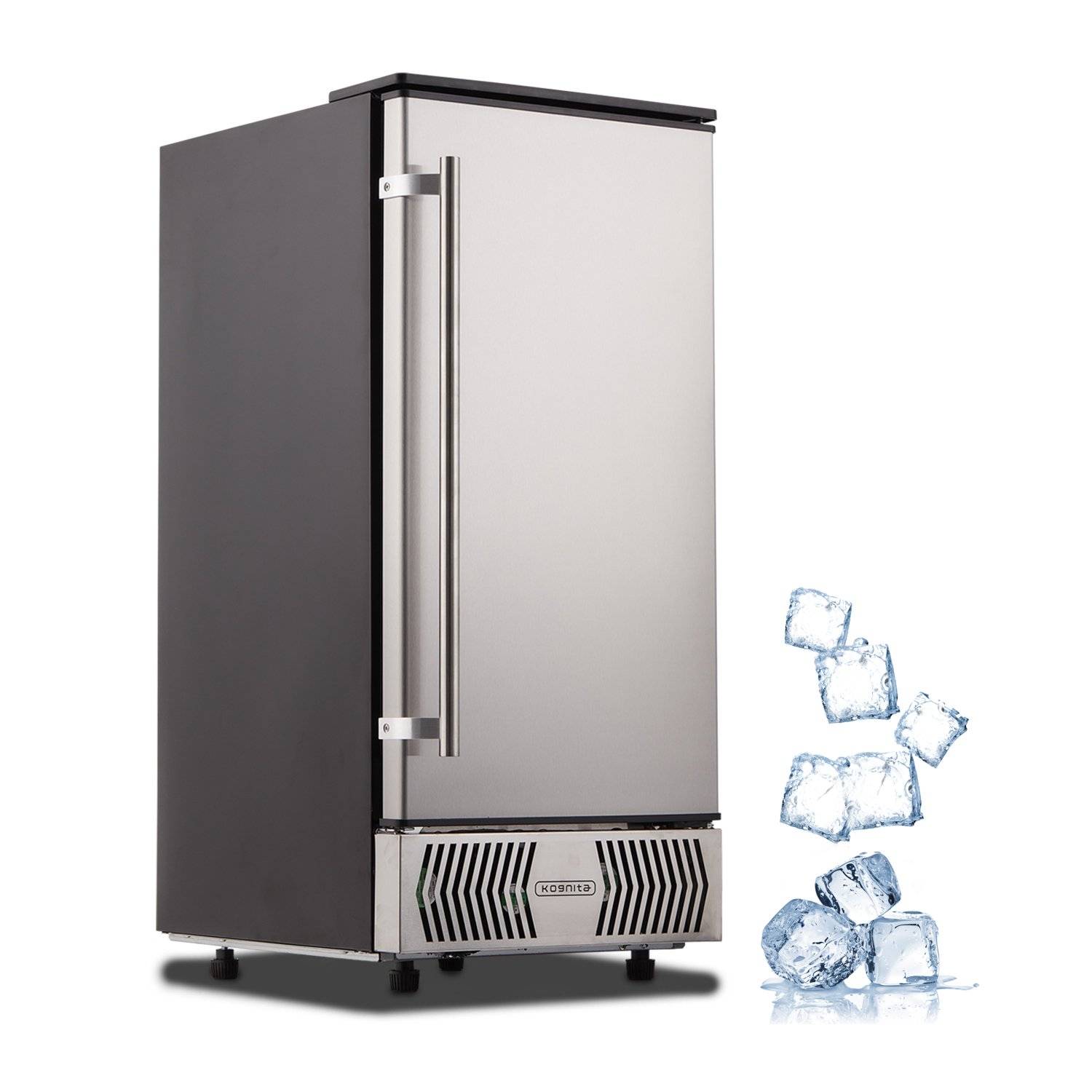 Electactic Ice Maker, Commercial Ice Machine,100Lbs/Day, Stainless Steel  Ice Machine with 48 Lbs Capacity, Ideal for Restaurant, Bars, Home and
