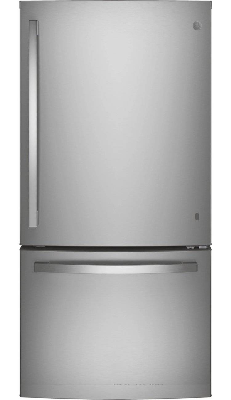 GE Energy Star 24.8 Cu. ft. Bottom-Freezer Drawer Refrigerator Stainless Steel GDE25EYKFS