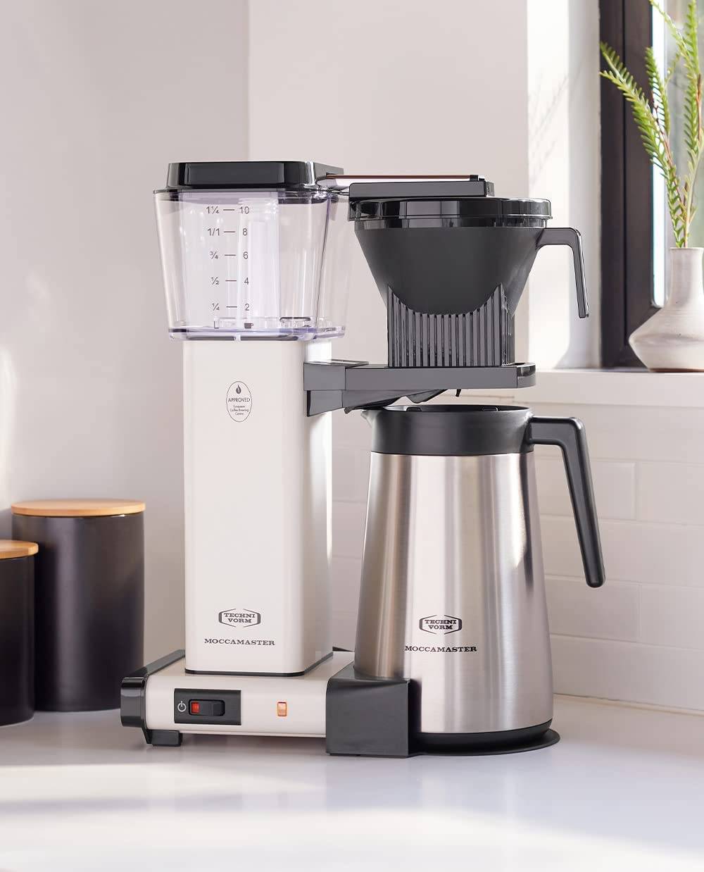 Moccamaster Glass KBGV Select Off White Coffeemaker by Technivorm