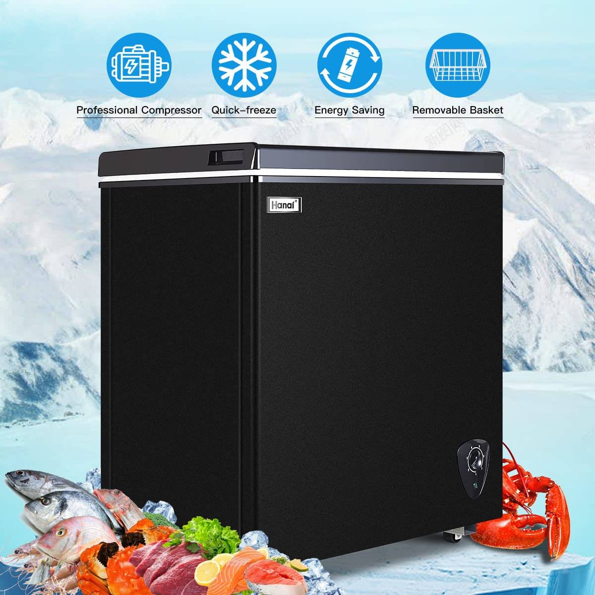 Northair 3.5 cu ft Chest Freezer - Compact & Efficient Frozen