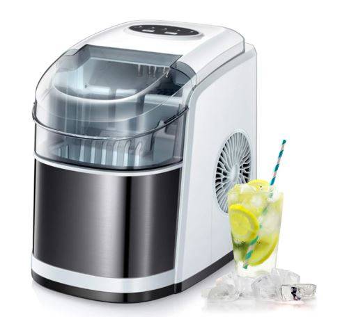 Ice Cube Makers, Countertop Ice Maker Machine, Portable Ice Cube Maker  Countertop, Self Cleaning with Ice Scoop and Basket Easy to Use Fit for  Home