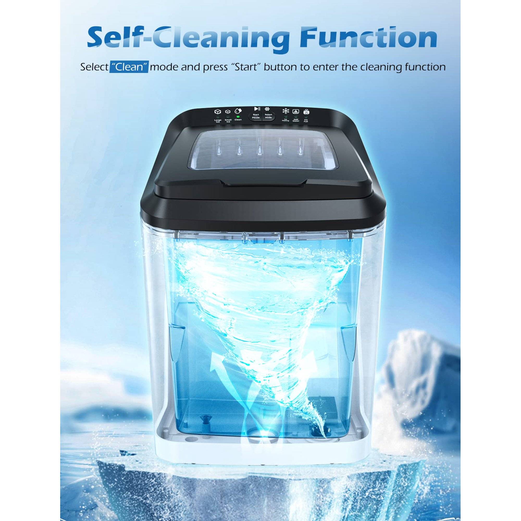 R.W.FLAME 100 Lb. lb. Daily Production Cube Clear Ice