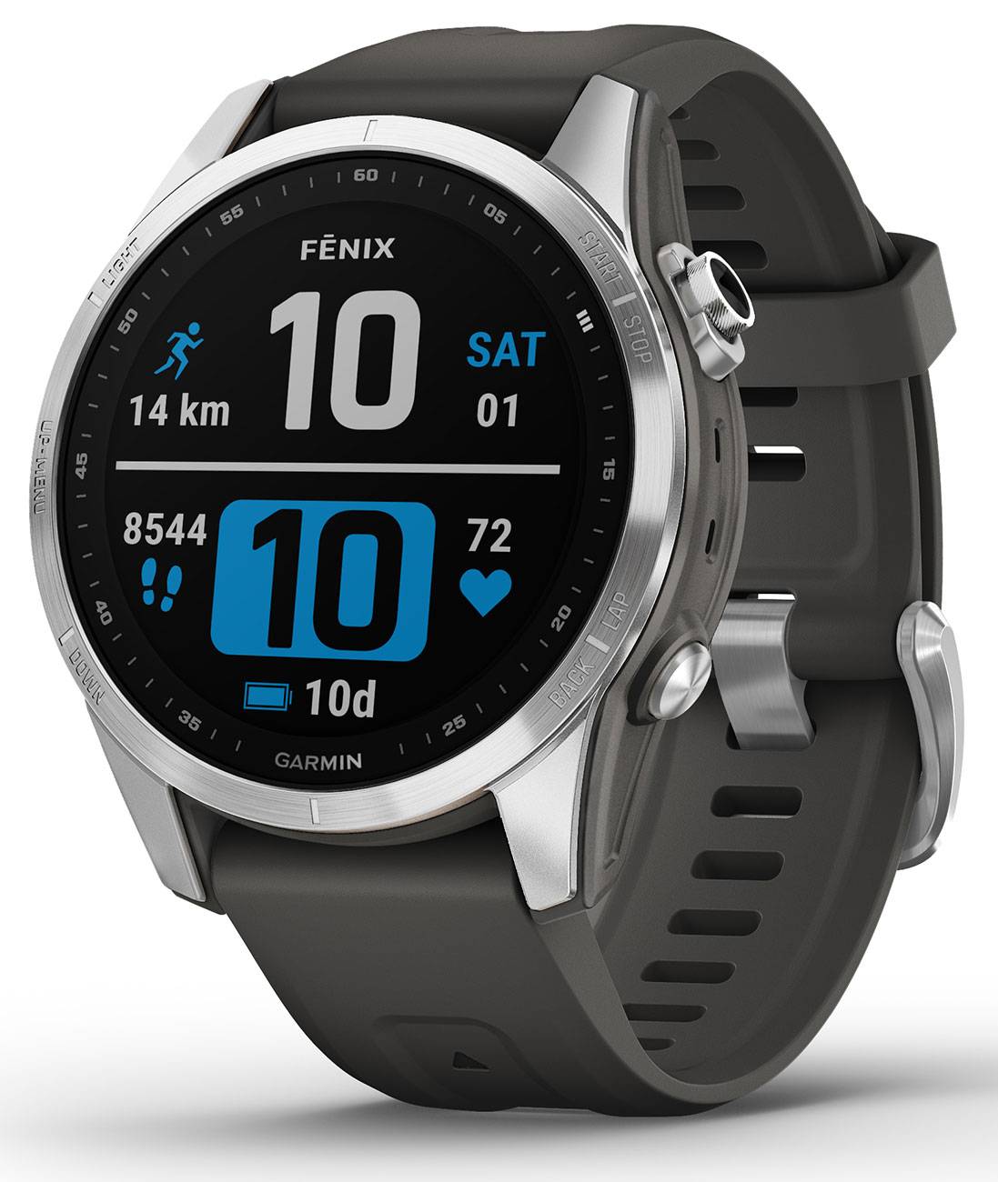 Garmin Venu 2 Plus GPS Smartwatch - Silver Bezel with Powder Gray Case  010-02496-00 