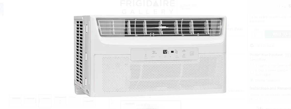 frigidaire gallery 6000 btu