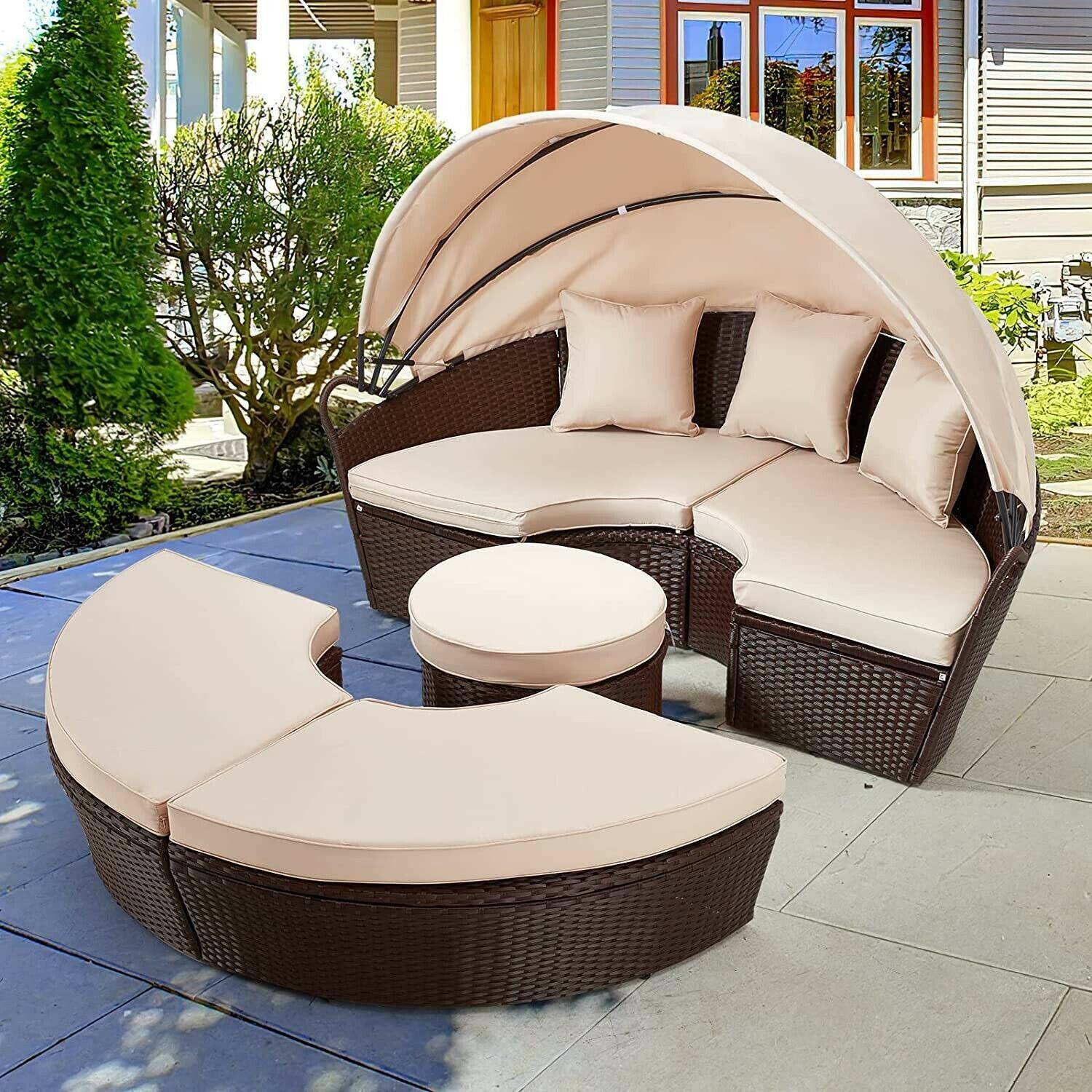 Suncrown outdoor deals patio round daybed