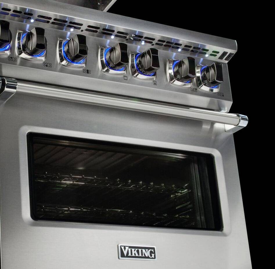 Viking 7 Series 36-Inch Natural Gas Range In Pacific Gray - VGR73626BPG