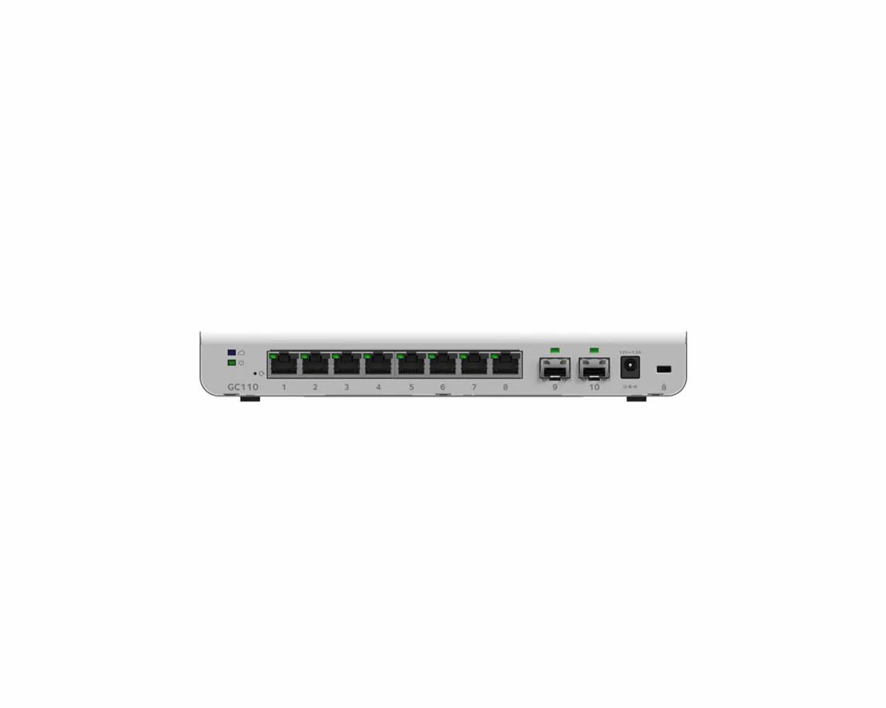 Netgear GC110P Insight Managed 8-Port PoE Switch with 2 SFP Fiber Ports  (62W) GC110P-100NAS
