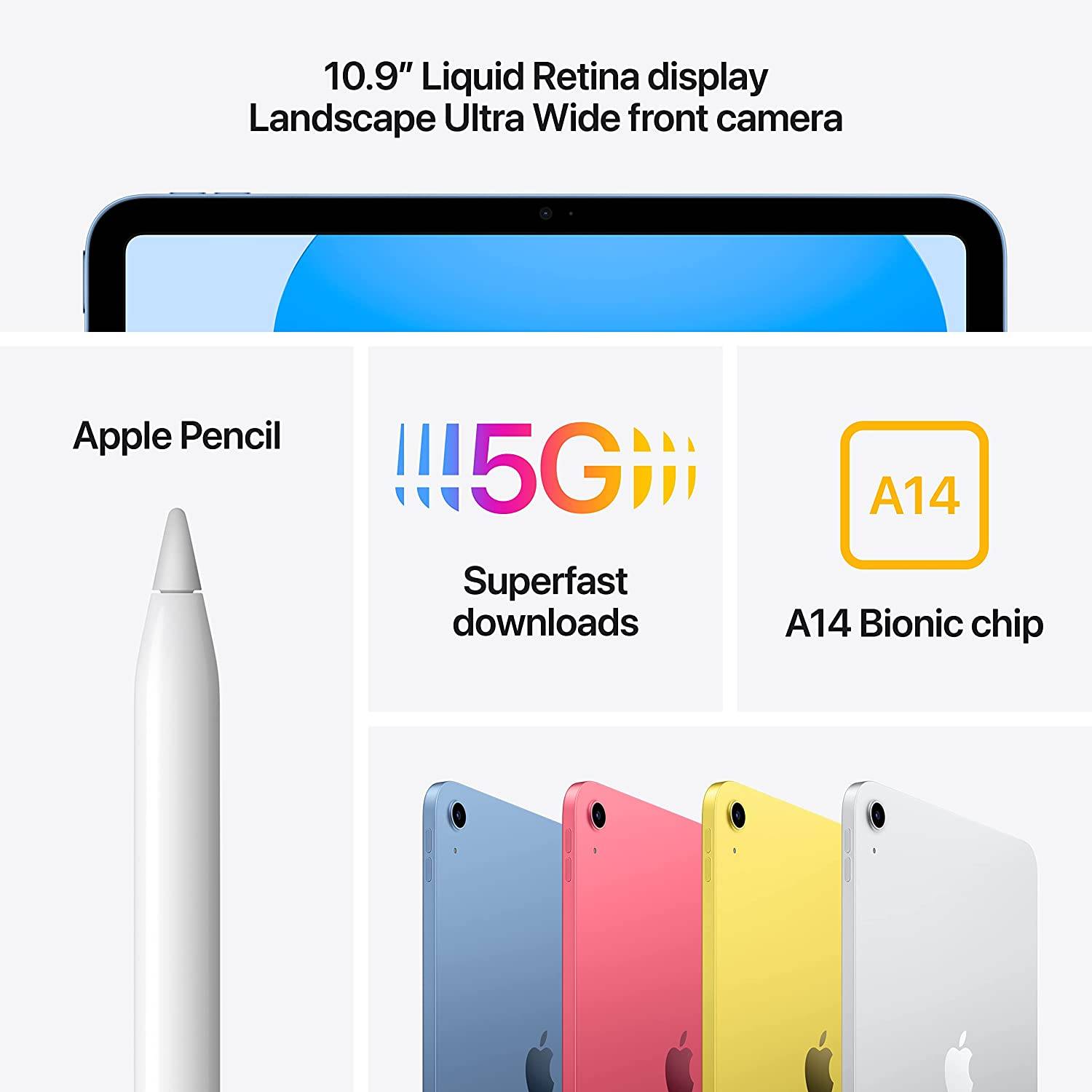 Apple iPad 10.9-Inch 64GB Wi-Fi Silver - MPQ03LL/A