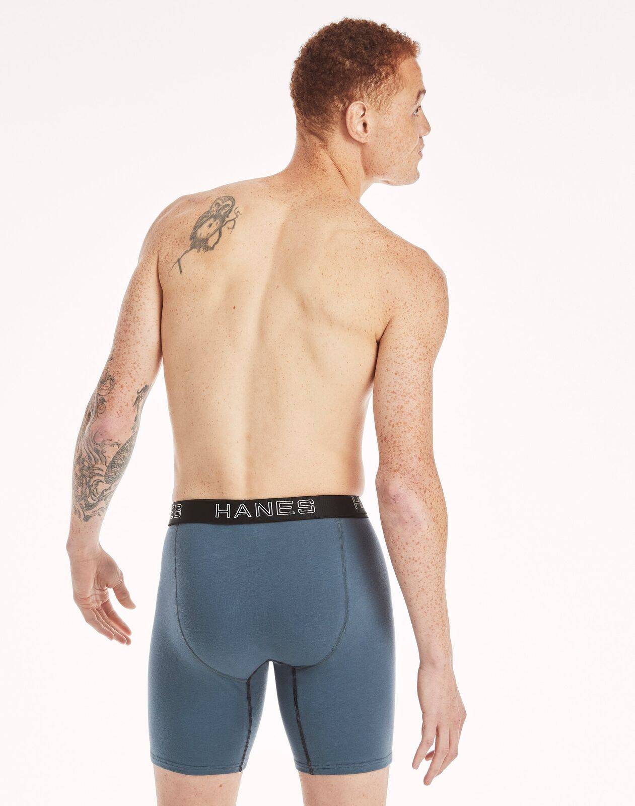 Hanes 5 Pack Boxer Mens Classics TAGLESS Comfort Flex Cotton Waistband  Underwear