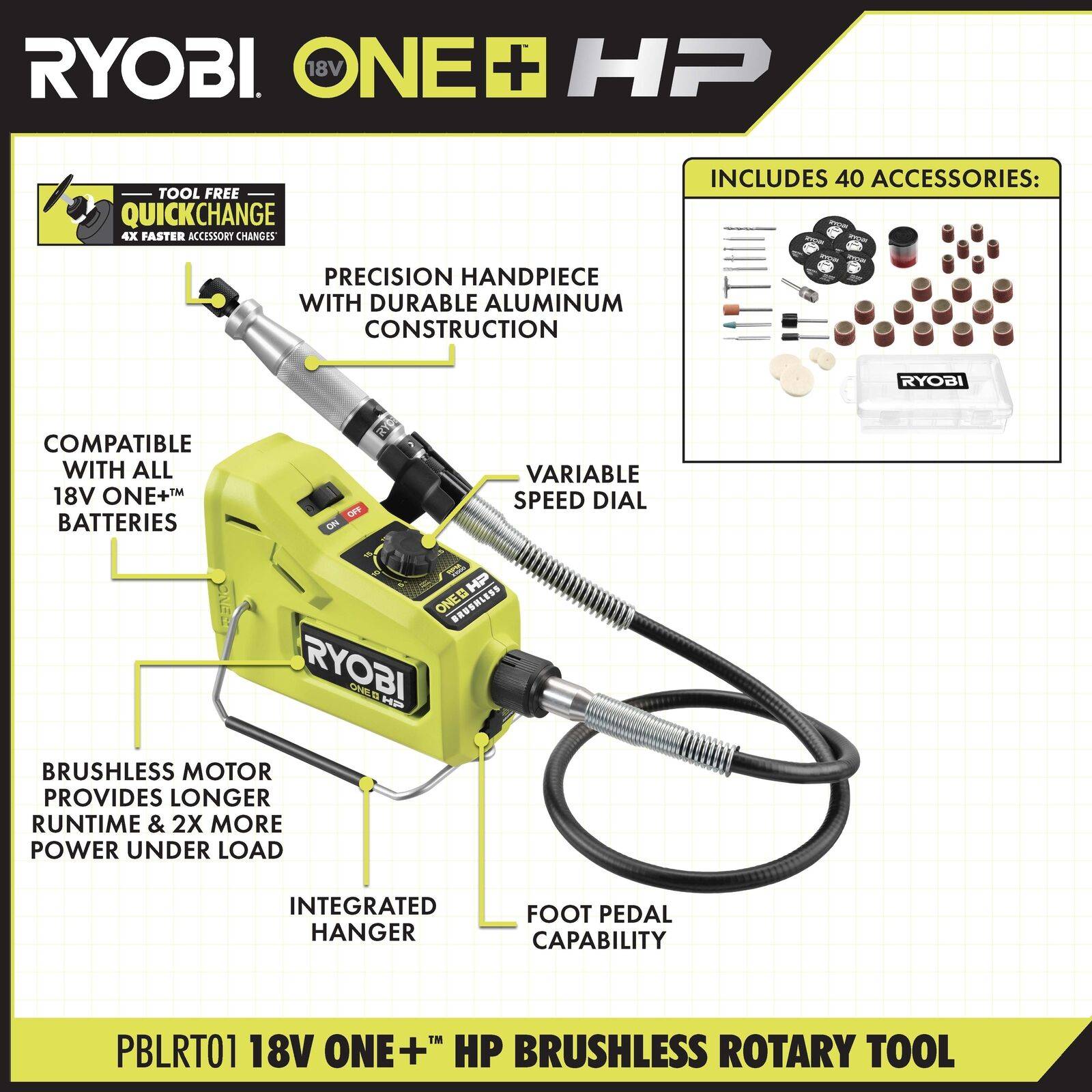 Ryobi One+ HP 18V Brushless Cordless Compact Cut-Off Tool (Tool Only)